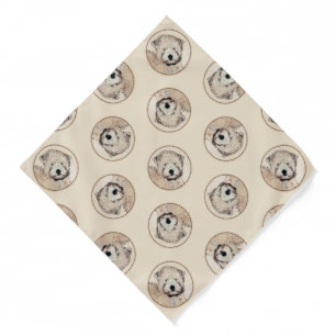 Soft Coated Wheaten Terrier Painting Original Art Bandana