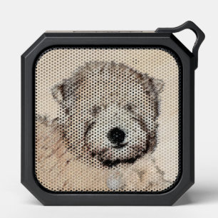 Soft Coated Wheaten Terrier Painting Original Art Bluetooth Speaker