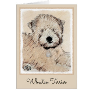 Soft Coated Wheaten Terrier Painting Original Art Cards