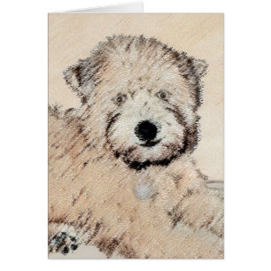 Soft Coated Wheaten Terrier Painting Original Art Cards