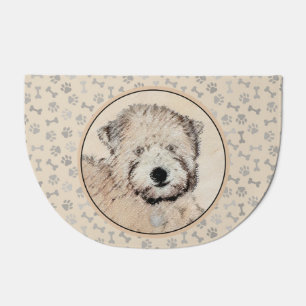 Soft Coated Wheaten Terrier Painting Original Art Doormat
