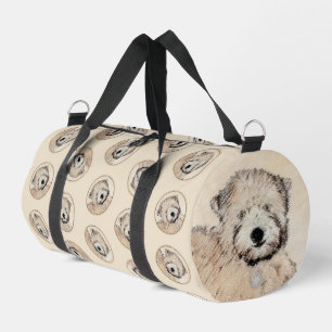 Soft Coated Wheaten Terrier Painting Original Art Duffle Bag