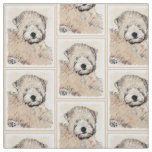 Soft Coated Wheaten Terrier Painting Original Art Fabric