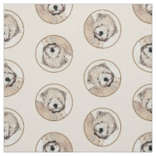 Soft Coated Wheaten Terrier Painting Original Art Fabric