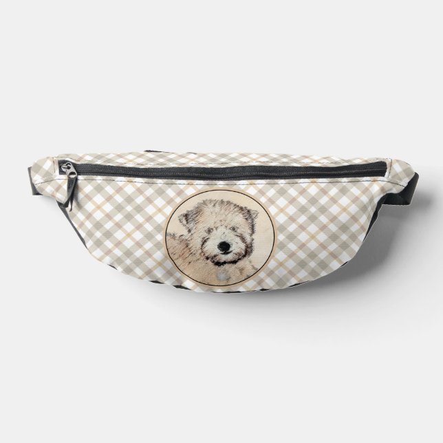 Soft Coated Wheaten Terrier Painting Original Art Fanny Pack (Lay Down)