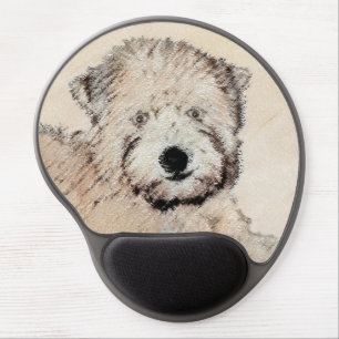 Soft Coated Wheaten Terrier Painting Original Art Gel Mouse Pad