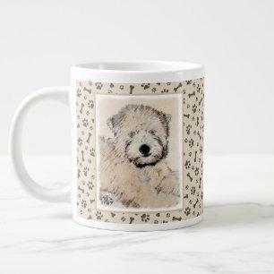 Soft Coated Wheaten Terrier Painting Original Art Giant Coffee Mug
