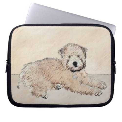 Soft Coated Wheaten Terrier Painting Original Art Laptop Sleeve