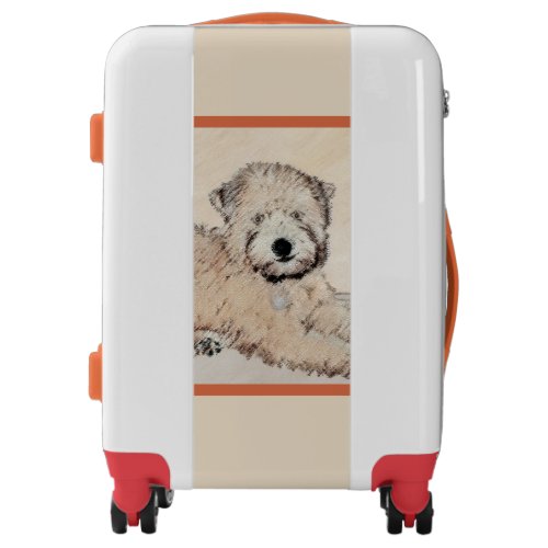 Soft Coated Wheaten Terrier Painting Original Art Luggage