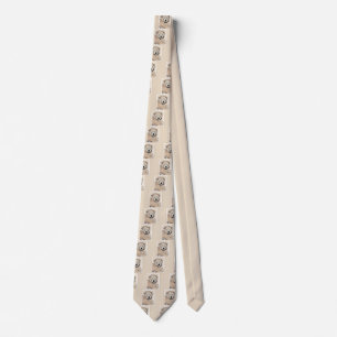 Soft Coated Wheaten Terrier Painting Original Art Neck Tie