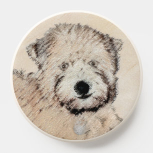 Soft Coated Wheaten Terrier Painting Original Art PopSocket