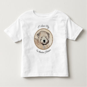 Soft Coated Wheaten Terrier Painting Original Art Toddler T-shirt