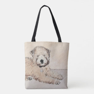 Soft Coated Wheaten Terrier Painting Original Art Tote Bag