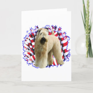 Soft Coated Wheaten Terrier Patriot Card