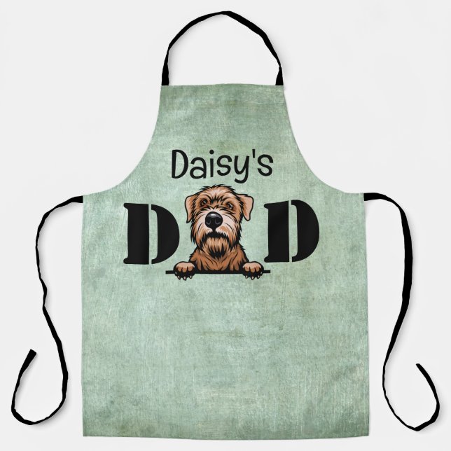 Soft Coated Wheaten Terrier Personalized Dad Apron (Front)