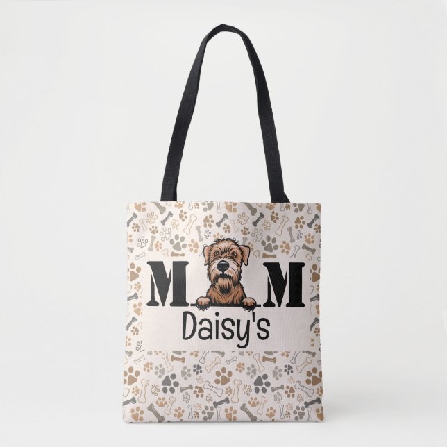 Soft Coated Wheaten Terrier Personalized Mom  Tote Bag (Front)
