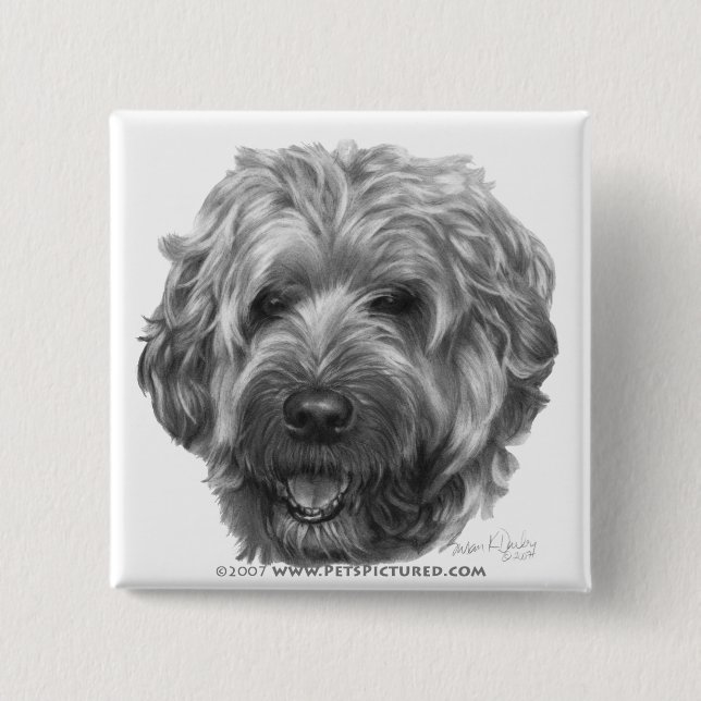 Soft-Coated Wheaten Terrier Pinback Button (Front)