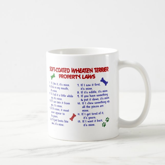 SOFT-COATED WHEATEN TERRIER Property Laws 2 Coffee Mug (Right)