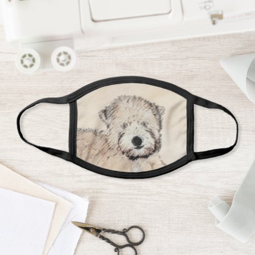 Soft_Coated Wheaten Terrier Puppy Painting Dog Art Face Mask