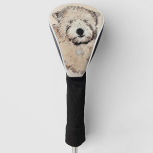 Soft-Coated Wheaten Terrier Puppy Painting Dog Art Golf Head Cover