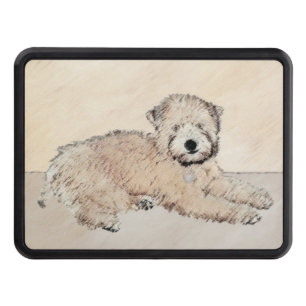Soft-Coated Wheaten Terrier Puppy Painting Dog Art Hitch Cover