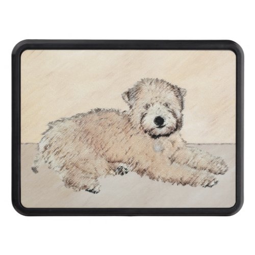 Soft_Coated Wheaten Terrier Puppy Painting Dog Art Hitch Cover