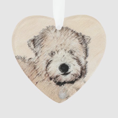 Soft_Coated Wheaten Terrier Puppy Painting Dog Art Ornament