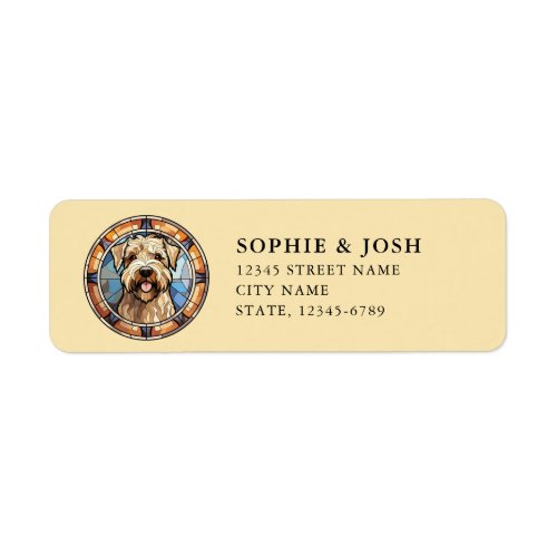 Soft Coated Wheaten Terrier Return Address Label