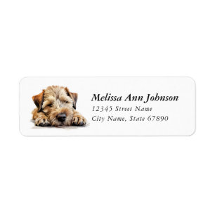 Soft Coated Wheaten Terrier Return Address Labels