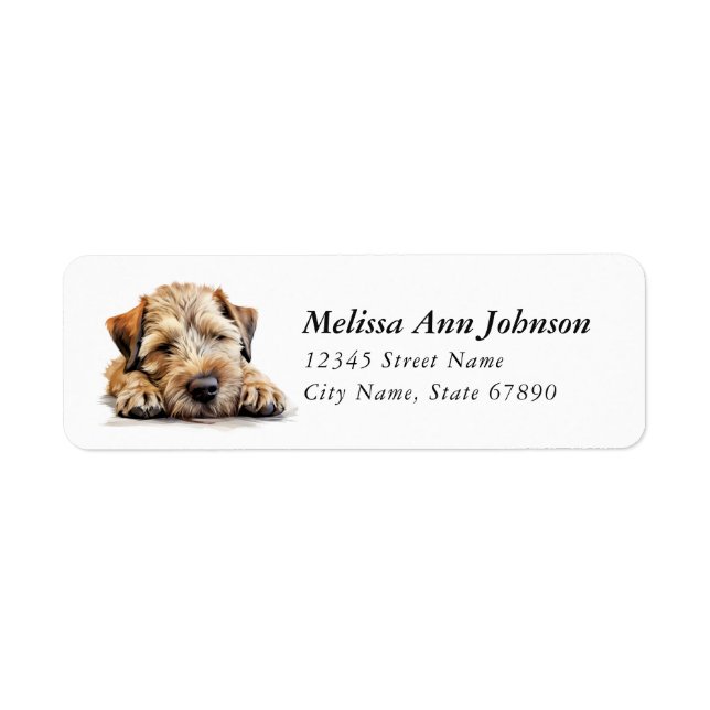 Soft Coated Wheaten Terrier Return Address Labels (Front)