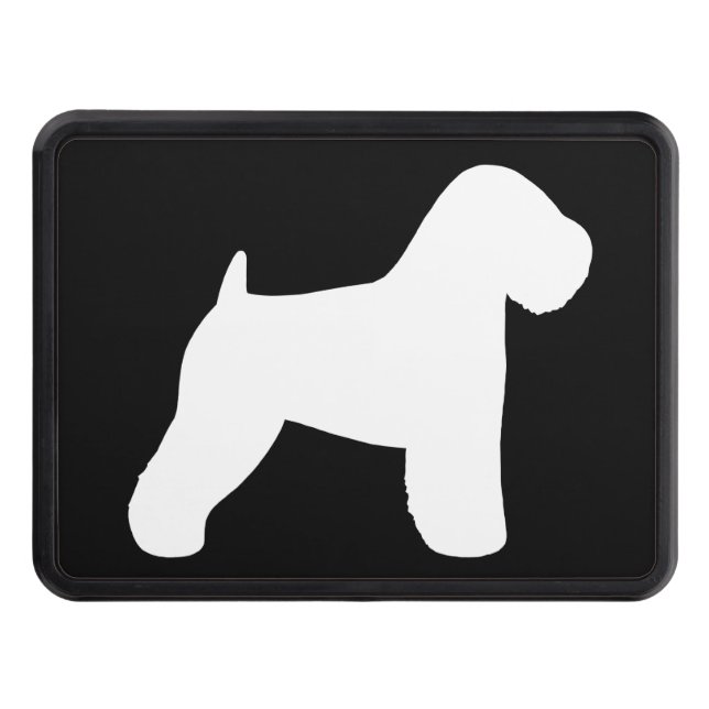 Soft Coated Wheaten Terrier Silhouette Tow Hitch Cover (Front)