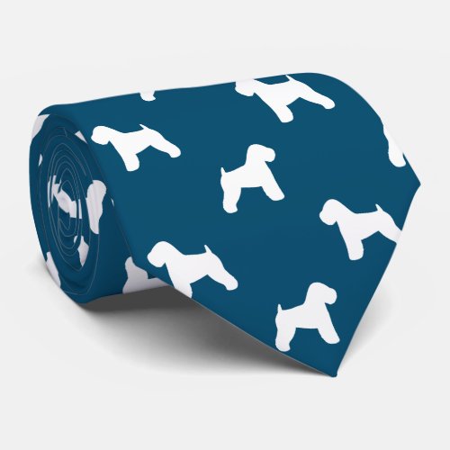 Soft Coated Wheaten Terrier Silhouettes Pattern Neck Tie