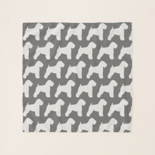 Soft Coated Wheaten Terrier Silhouettes Pattern Scarf