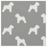Soft Coated Wheaten Terrier Silhouettes Patterned Fabric