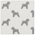 Soft Coated Wheaten Terrier Silhouettes Patterned Fabric