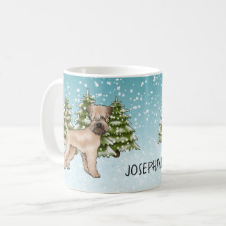 Soft-Coated Wheaten Terrier Snowy Winter Forest Coffee Mug