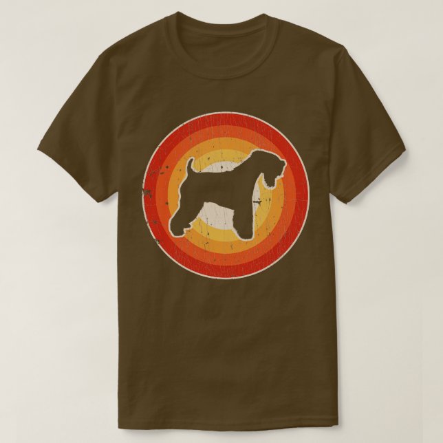 Soft Coated Wheaten Terrier Sunset Retro for Men W T-Shirt (Design Front)