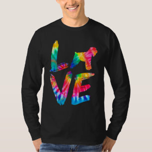 Soft Coated Wheaten Terrier Tie Dye Love Dog Mom D T-Shirt