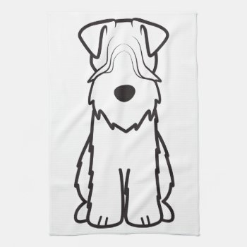 Soft Coated Wheaten Terrier Towel by DogBreedCartoon at Zazzle