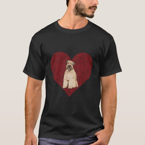 Soft Coated Wheaten Terrier Valentines Day Dog Lov T_Shirt