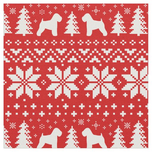 Soft Coated Wheaten Terriers Christmas Holiday Fabric