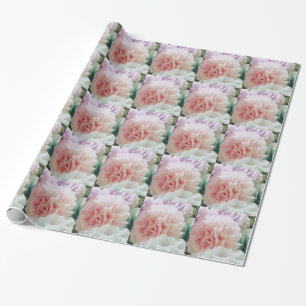 Soft Coffee Filter Flowers Wrapping Paper