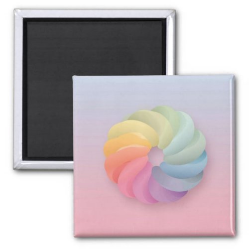 Soft Color Gradient swirl Magnet