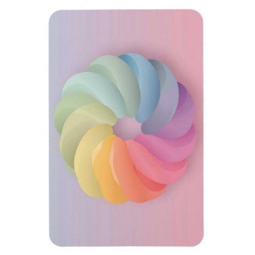 Soft Color Gradient swirl Magnet