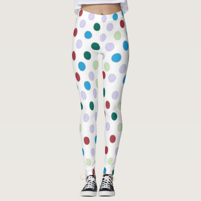 Soft Color polka dot Leggings (Front)