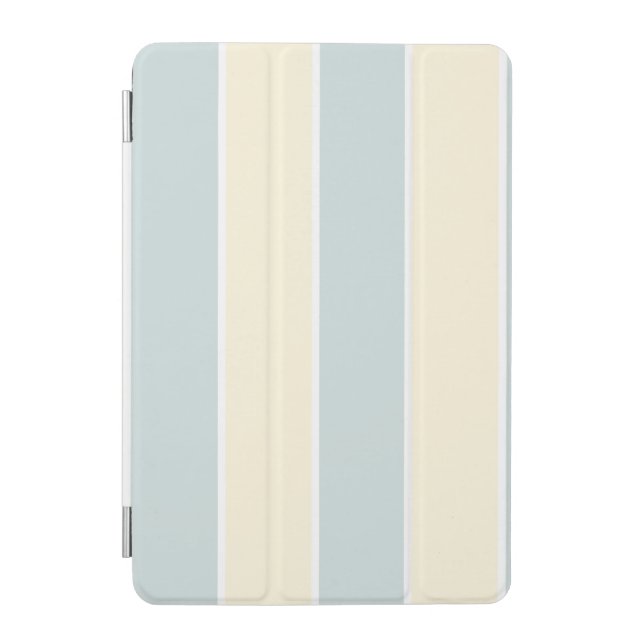Soft Color Vertical Stripe Pattern Design iPad Mini Cover (Front)