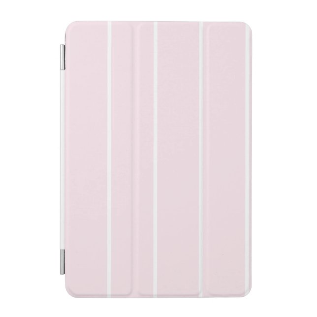 Soft Color Vertical Stripe Pattern Design iPad Mini Cover (Front)