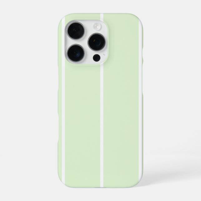 Soft Color Vertical Stripe Pattern Design iPhone Case (Back)
