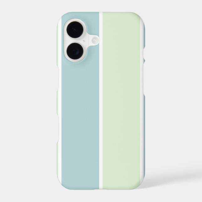 Soft Color Vertical Stripe Pattern Design iPhone Case (Back)