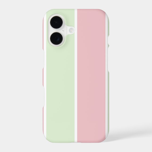 Soft Color Vertical Stripe Pattern Design iPhone Case (Back)